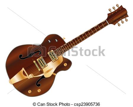 Vectors of Country and Western Guitar.