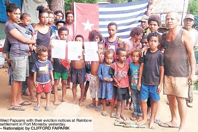 Port Moresby evicts West Papuan refugees from city settlement.