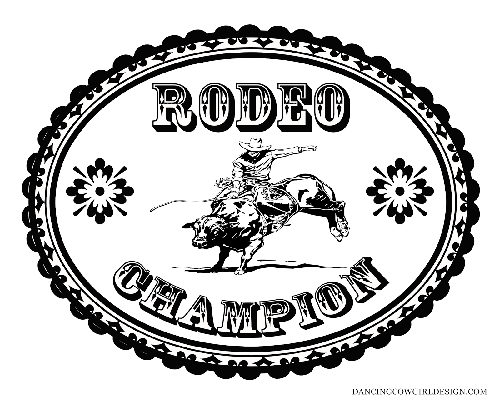 RODEO COLORING PAGES: Coloring Sheet Cowboy Rodeo Bull Rider.