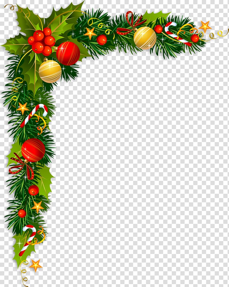 Christmas Frame transparent background PNG cliparts free.