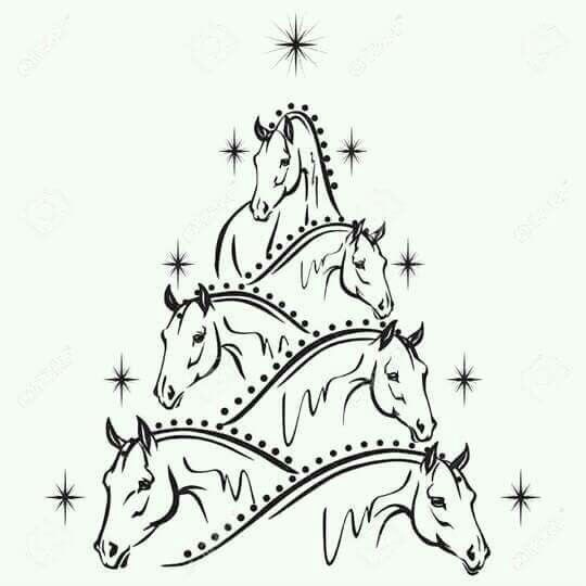 Horse Christmas tree.
