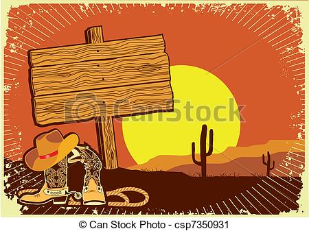 Cowboy Clipart Background.