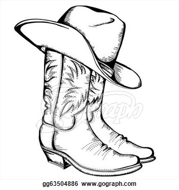 688 Cowboy Boot free clipart.
