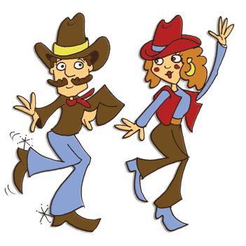 Line Dancing Clipart.