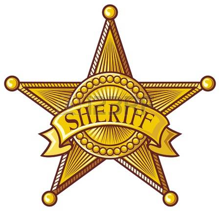 169 Sheriff Badge free clipart.