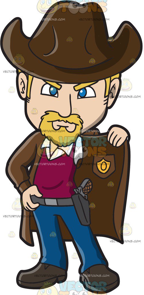 Western Sheriff Clipart.