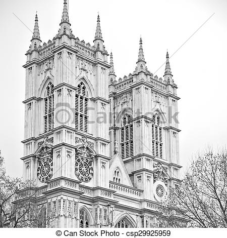 Stock Images of westminster cathedral in london england old.