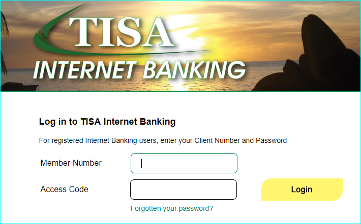 How to apply for TISA Savings and Loan Internet Banking.