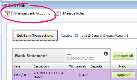 Setting up a bank feed for a Westpac account.