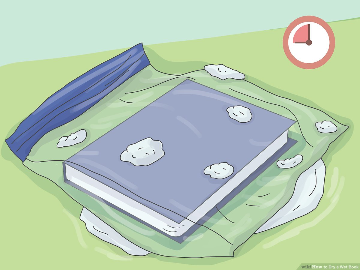 4 Ways to Dry a Wet Book.