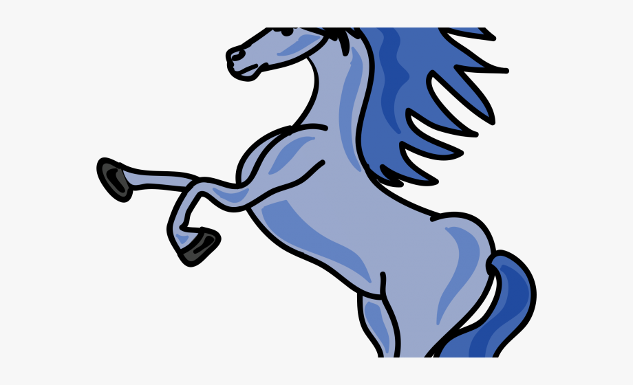 Blue Clipart Unicorn.