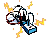 Extension Cord Safety Clipart.