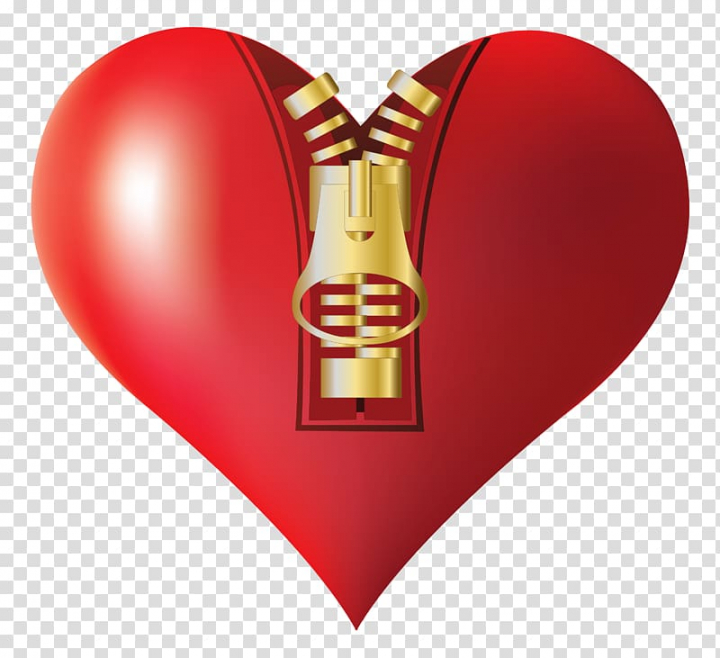 Red heart zipped illustration, file formats Lossless.