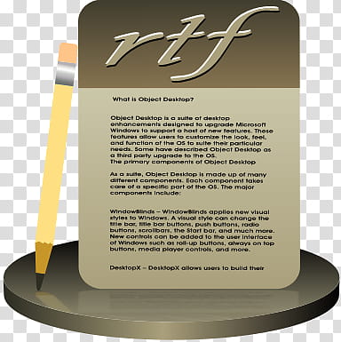 Velvet Shadows File Icons, VS Rich Text Document RTF.