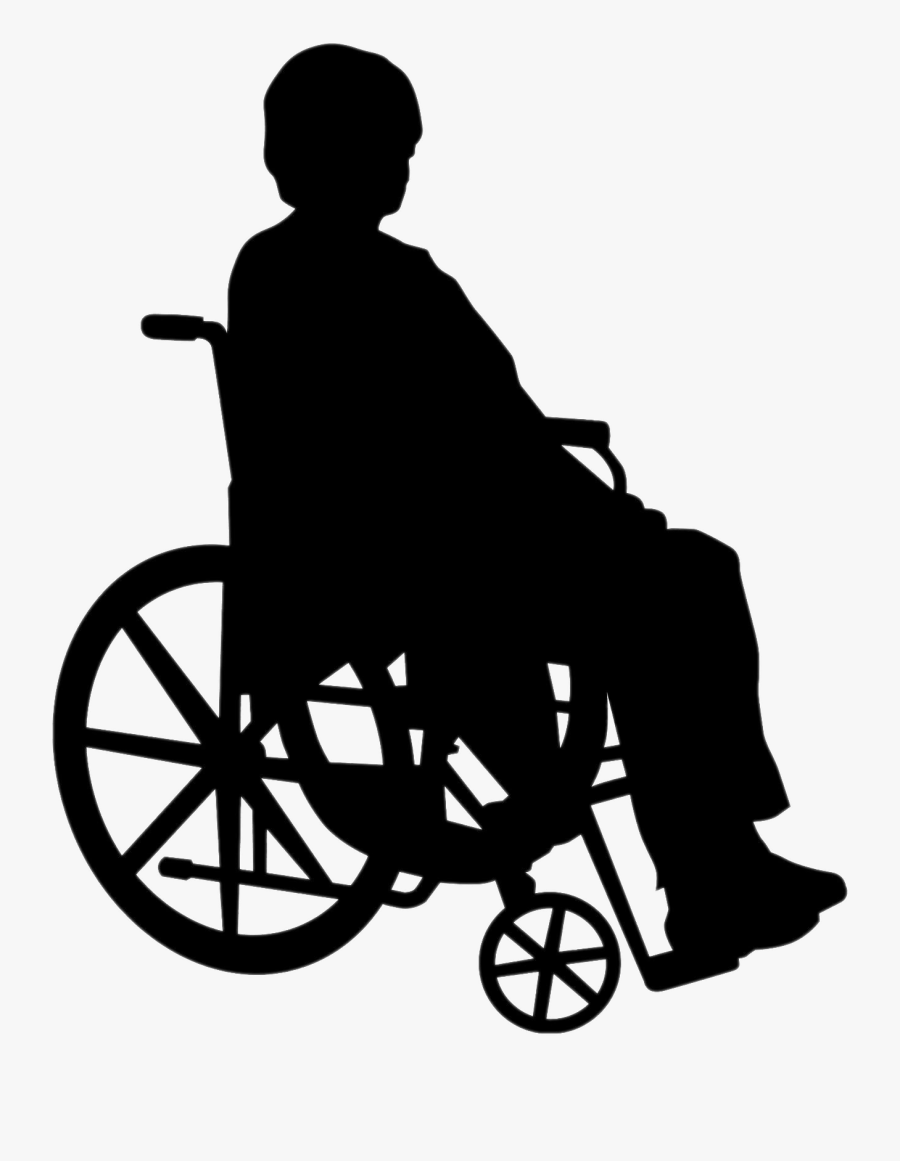 Wheelchair Person Silhouette Png , Png Download.
