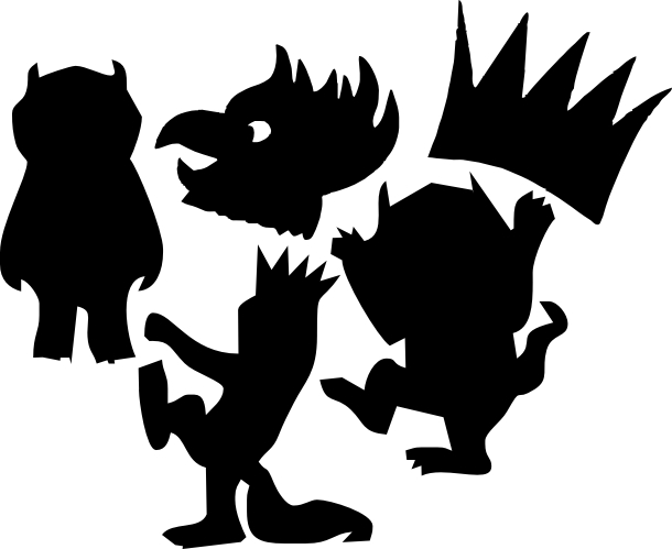 Where The Wild Things Are Silhouette Clip Art 10 Free Cliparts 