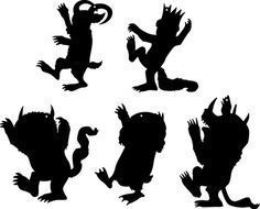 where the Wild Things Are, silhouettes.