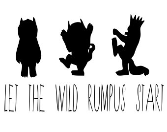 where the wild things are clip art.