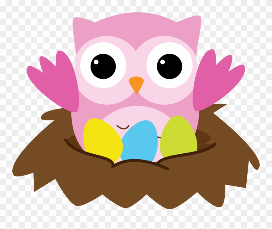 Minus Easter Clip Art, Owl Birthday Parties, Whimsical.