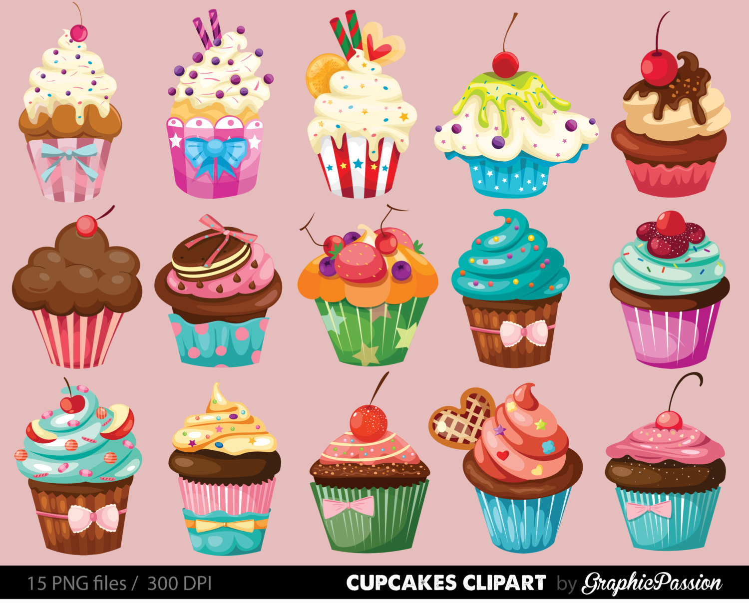 Download Free png Whimsical Cupcake Png.