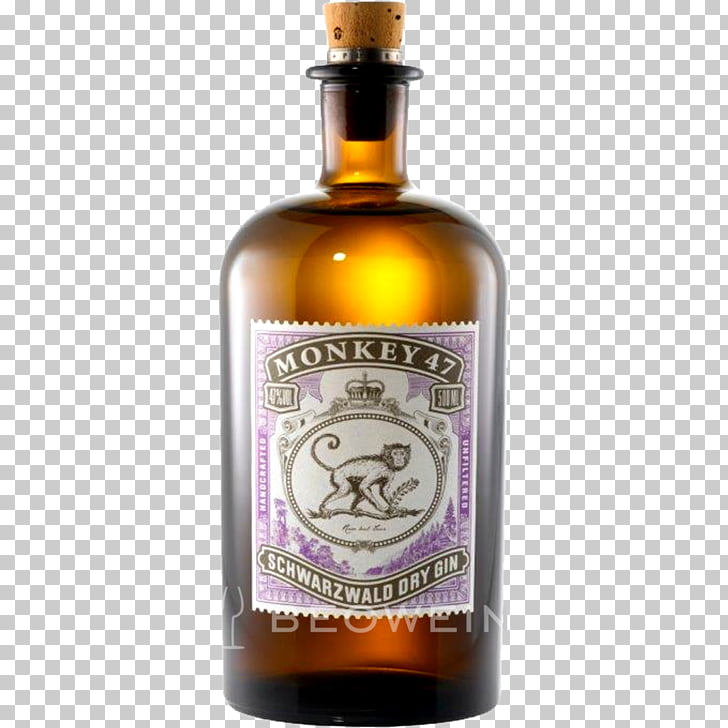 Gin Liquor Black Forest Distillation Monkey 47, wine PNG.