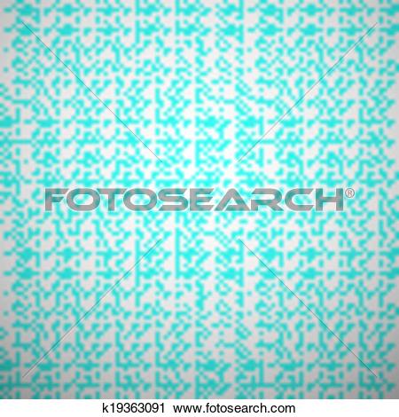 Clipart of Abstract aqua elegant seamless pattern. Blue and white.