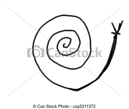 Clip Art of Abstract design in white base.