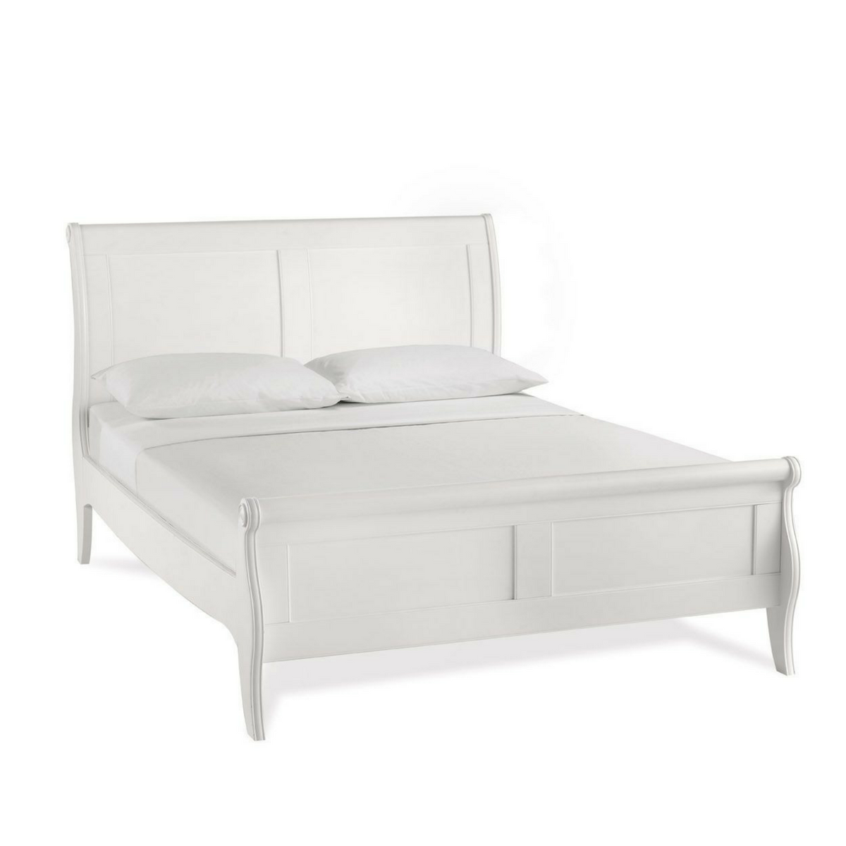 Chanel White Panel Bed.