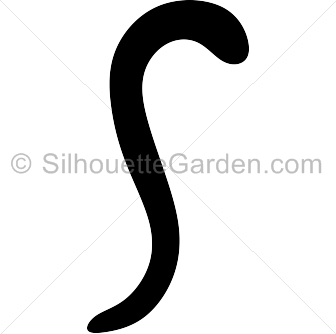 Cat Tail Silhouette.