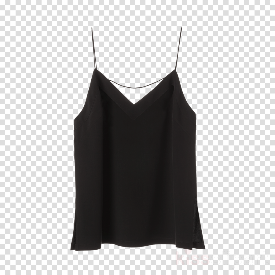 clothing black white crop top camisoles clipart.