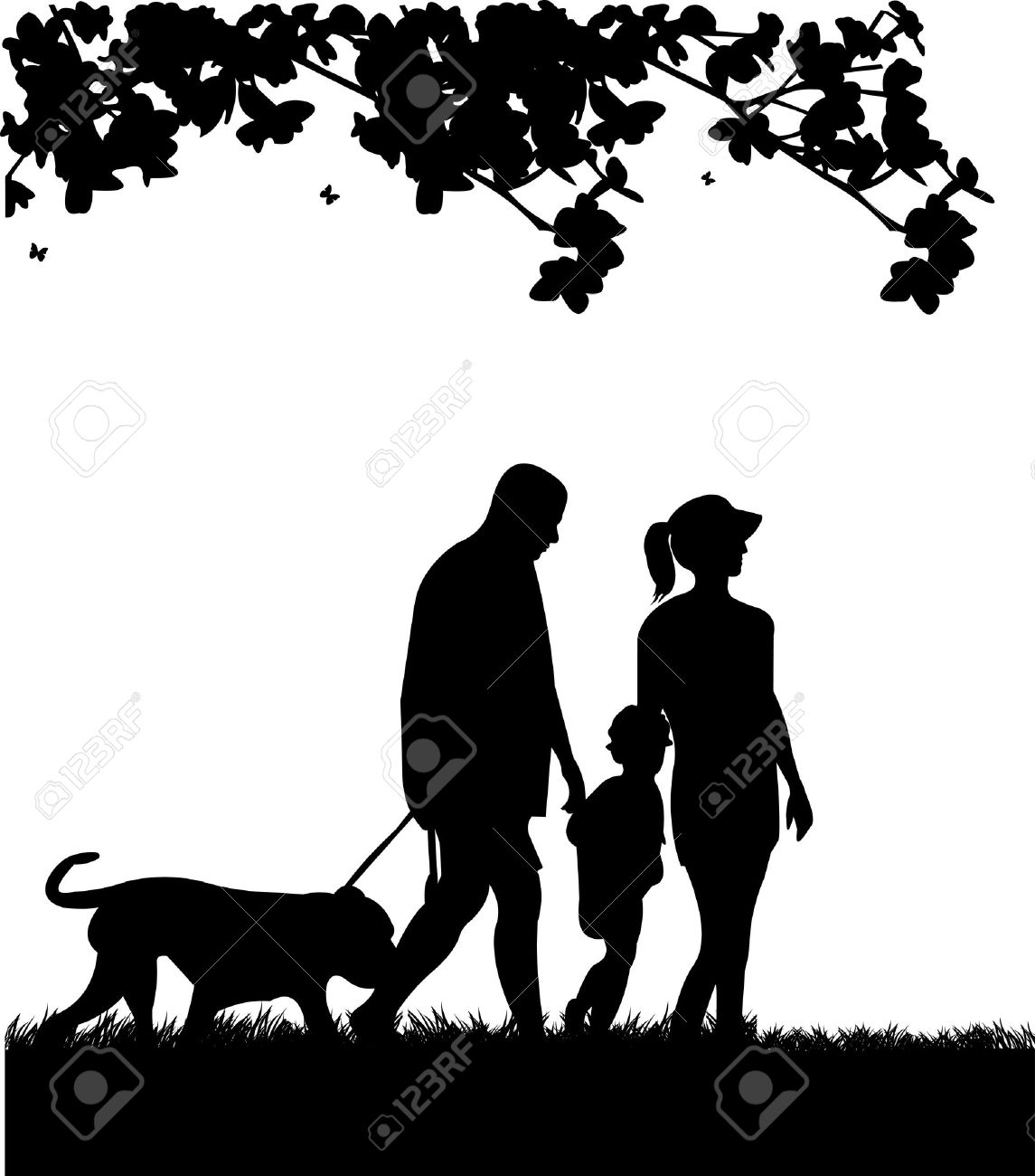 white dog with family clipart 10 free Cliparts Download images on