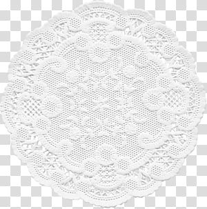 White Paper Doilies transparent background PNG cliparts free.