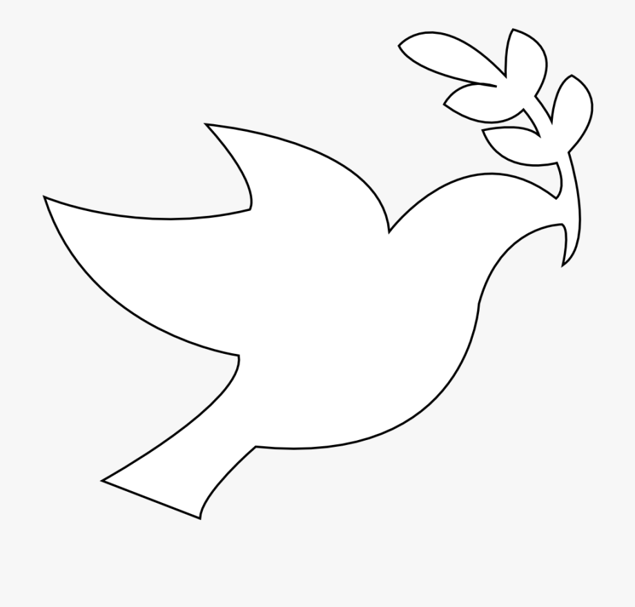 White Dove Clipart Peace Symbol.