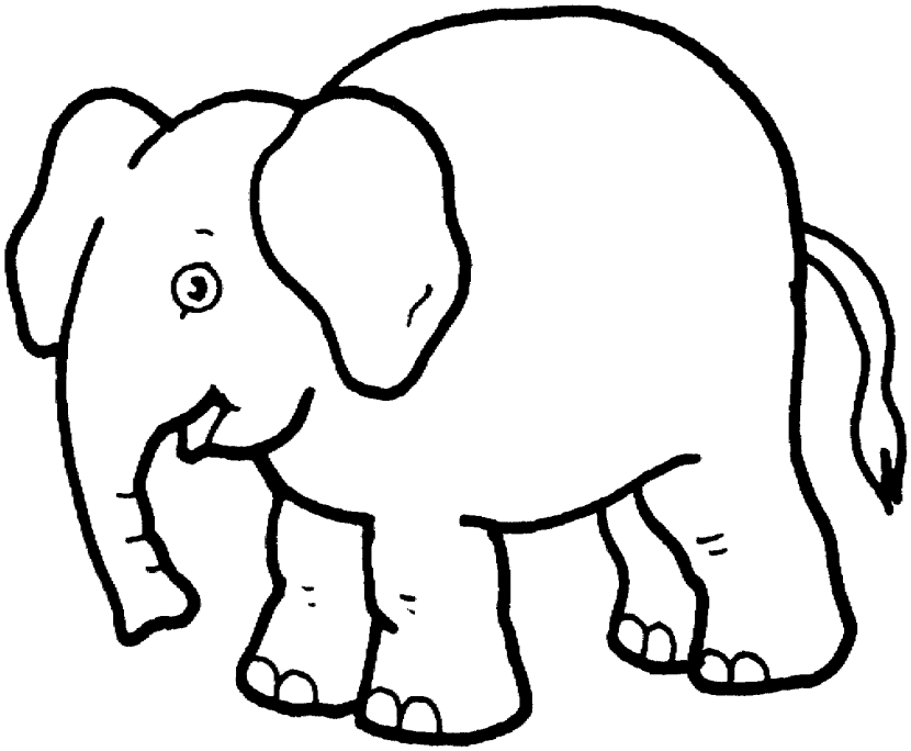 81+ Elephant Clipart Black And White.