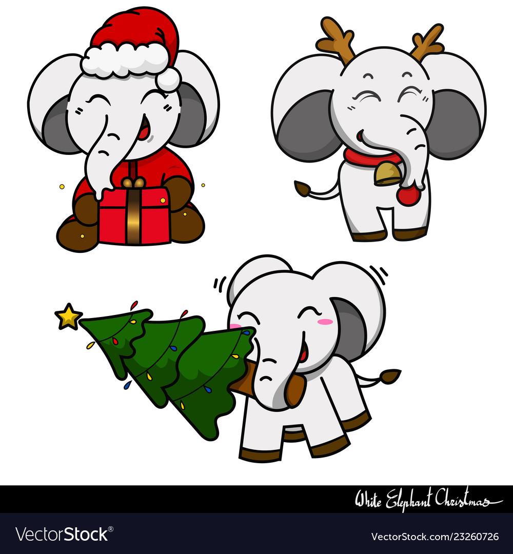 White elephant gift exchange christmas.