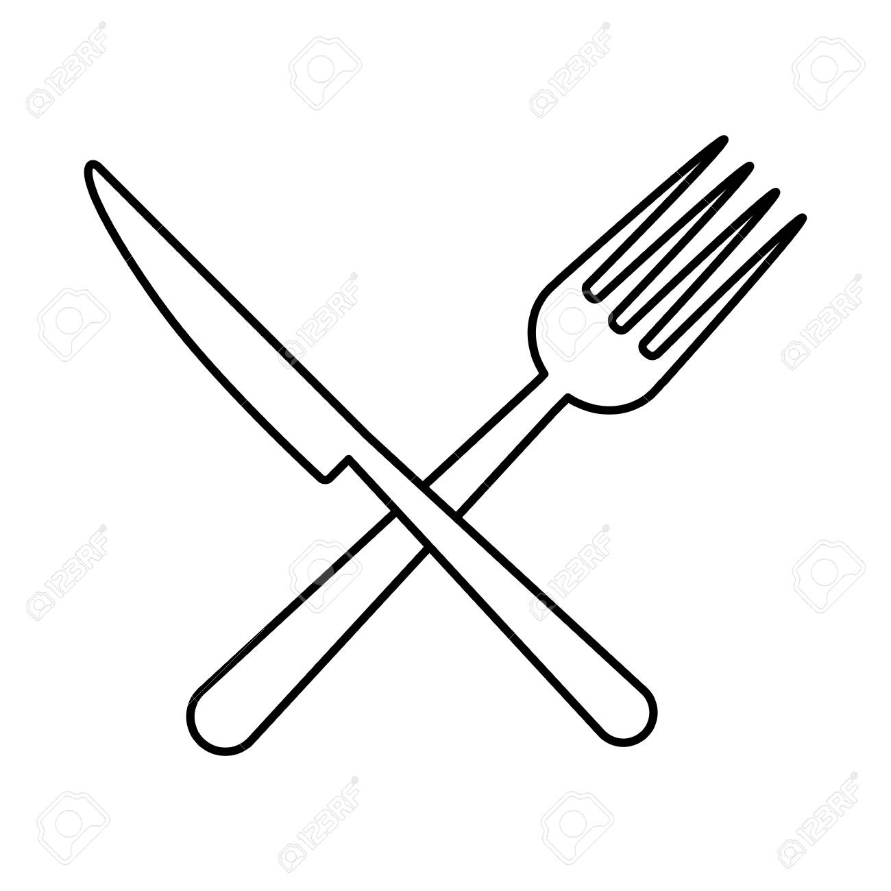 238 Fork And Knife free clipart.