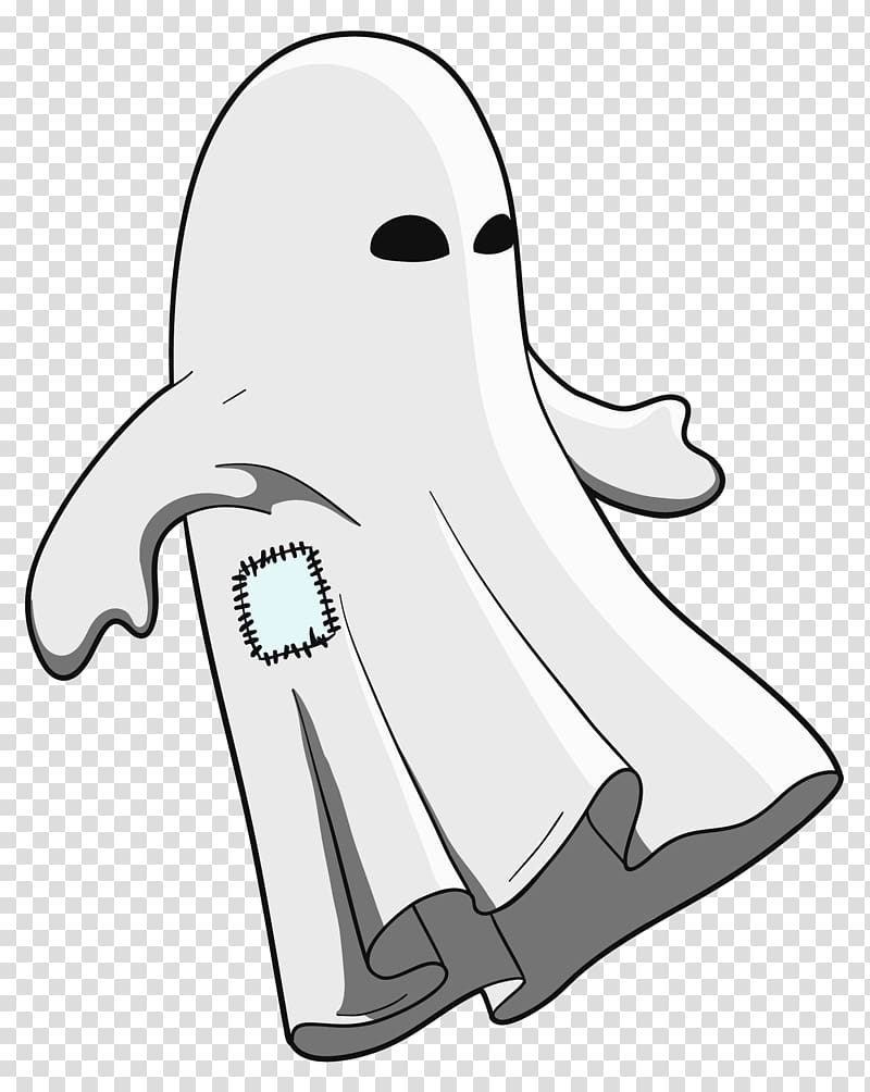 White ghost illustration, Ghost Halloween transparent.