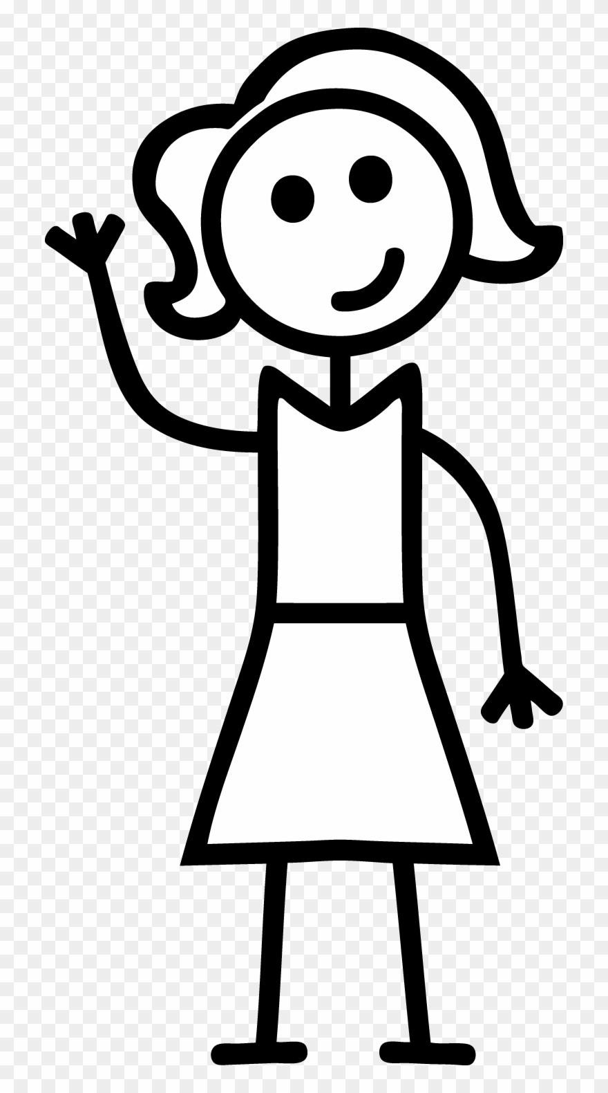 Stick Figure Girl Png & Free Stick Figure Girl.png.