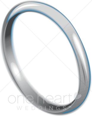 White Gold Ring Clipart.