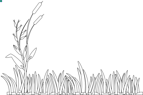 Black And White Grass Clipart.