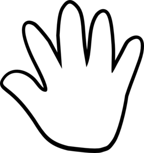 Hands Clipart Black And White.