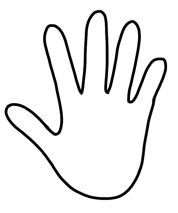 39442 Hand free clipart.