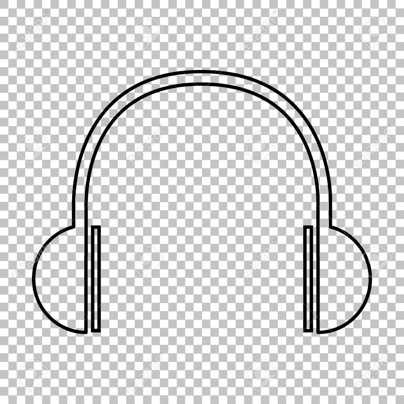 Headphones Clipart Transparent Background.