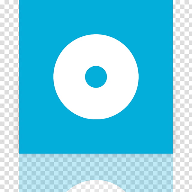 Metro UI Icon Set Icons, CD_mirror, round white and blue.