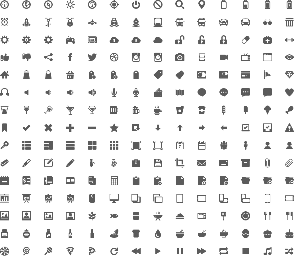 600 Gorgeous Black & White PNG Icons [Freebie.