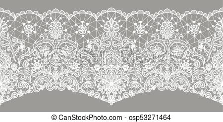 floral lace border.
