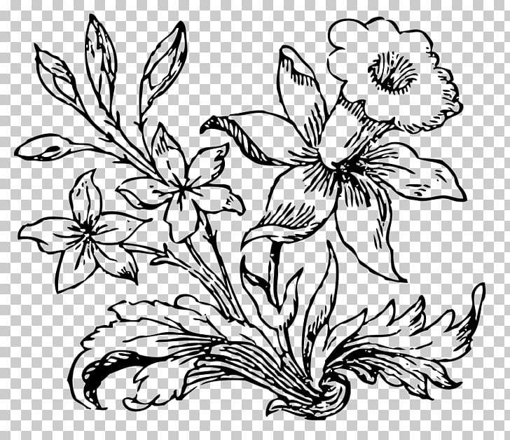 Flower Drawing , little flower PNG clipart.