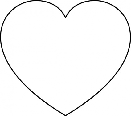Free black and white love clipart.