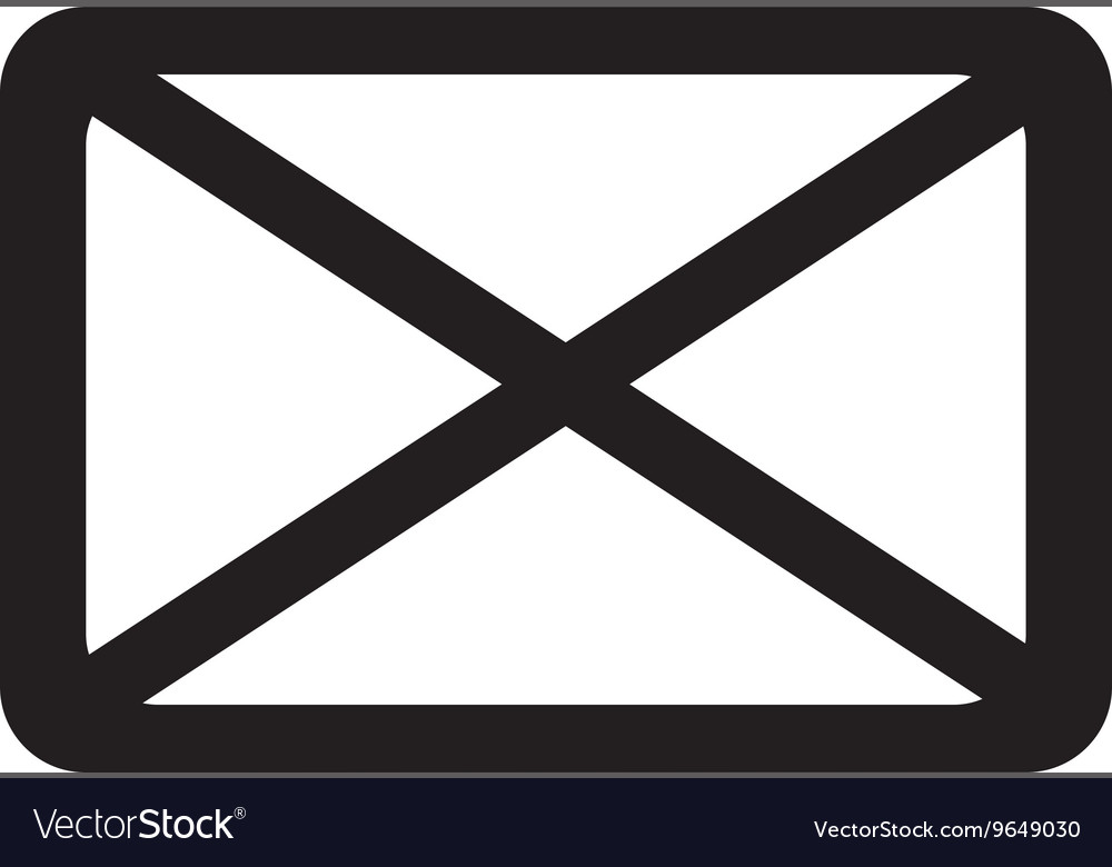 Isolated mail envelope graphic.