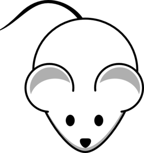 White Mouse Clipart.